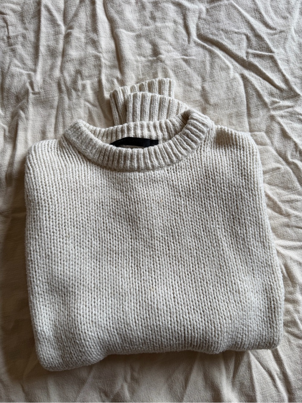 Jenni Kayne Cozy Cream Knit Sweater - Classic Crewneck